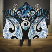 New Zealand Aotearoa Hooded Blanket Pikorua Single Twist Green Paua Shell