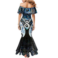 New Zealand Aotearoa Mermaid Dress Pikorua Single Twist Green Paua Shell