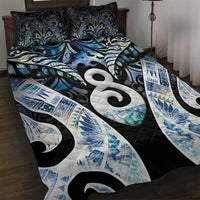 New Zealand Aotearoa Quilt Bed Set Pikorua Single Twist Green Paua Shell