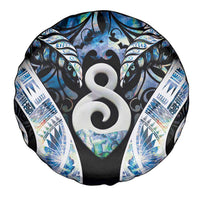 New Zealand Aotearoa Spare Tire Cover Pikorua Single Twist Green Paua Shell