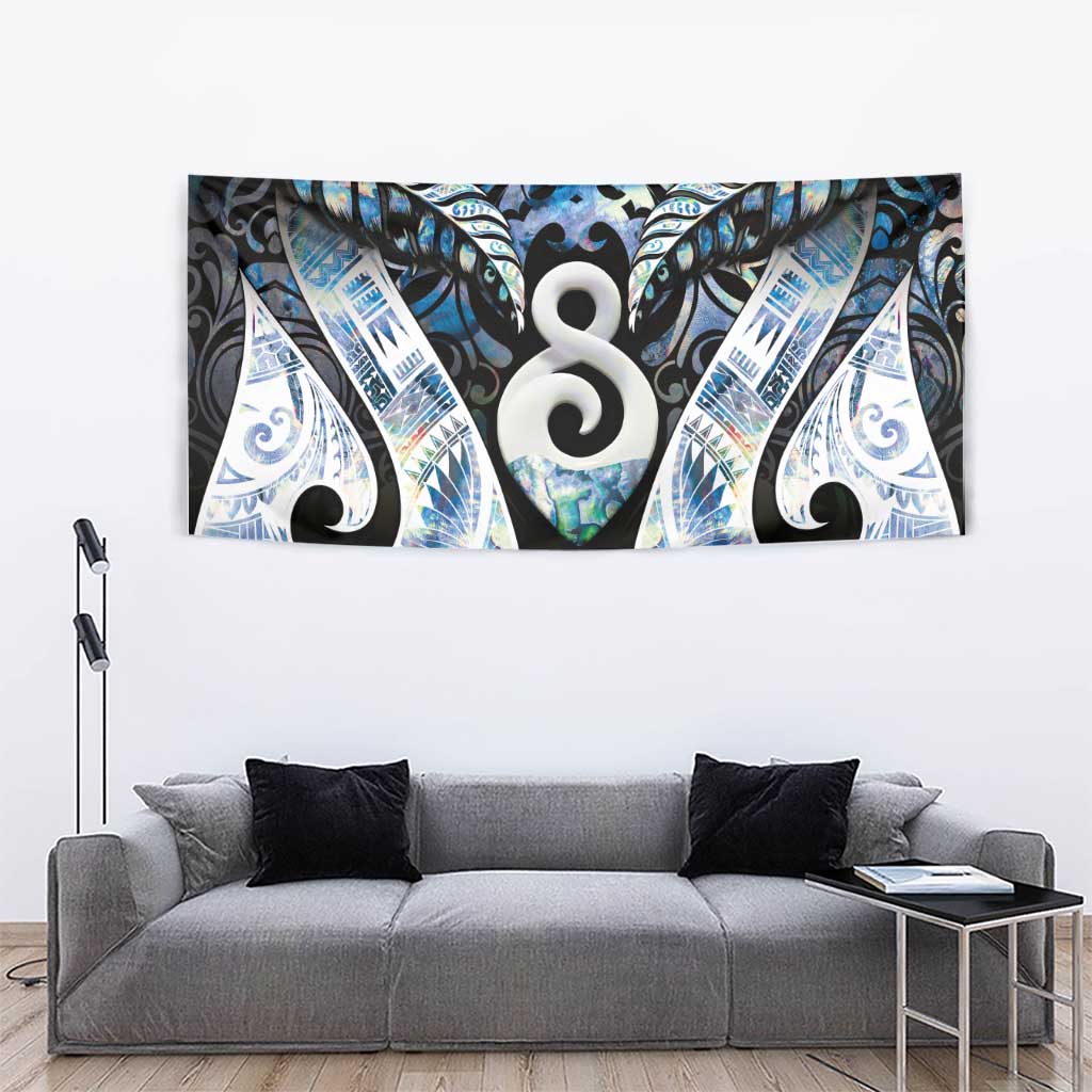 New Zealand Aotearoa Tapestry Pikorua Single Twist Green Paua Shell