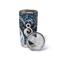 New Zealand Aotearoa Tumbler Cup Pikorua Single Twist Green Paua Shell DT05 - Polynesian Pride