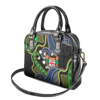 South Sea Islanders And Fiji Shoulder Handbag Fijian Coat Of Arms And Southern Cross DT05 - Polynesian Pride