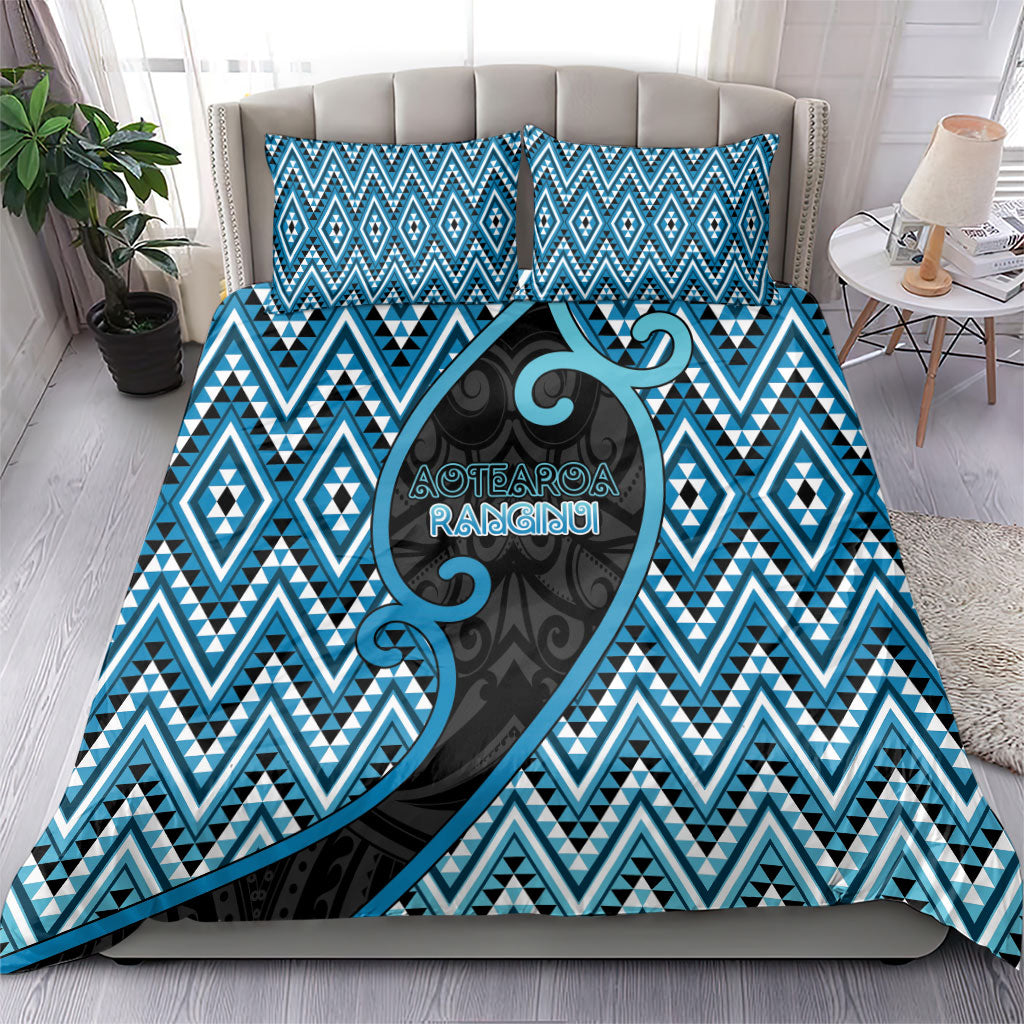 Aotearoa Atua Ranginui Bedding Set Maori Sky Father Koru Patterns