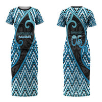Custom Aotearoa Atua Ranginui Couples Matching Short Sleeve Bodycon Dress and Long Sleeve Button Shirt Maori Sky Father Koru Patterns DT05 - Polynesian Pride