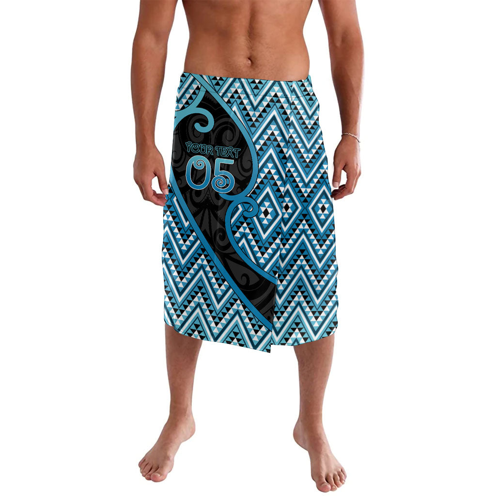 Custom Aotearoa Atua Ranginui Lavalava Maori Sky Father Koru Patterns DT05 Blue - Polynesian Pride