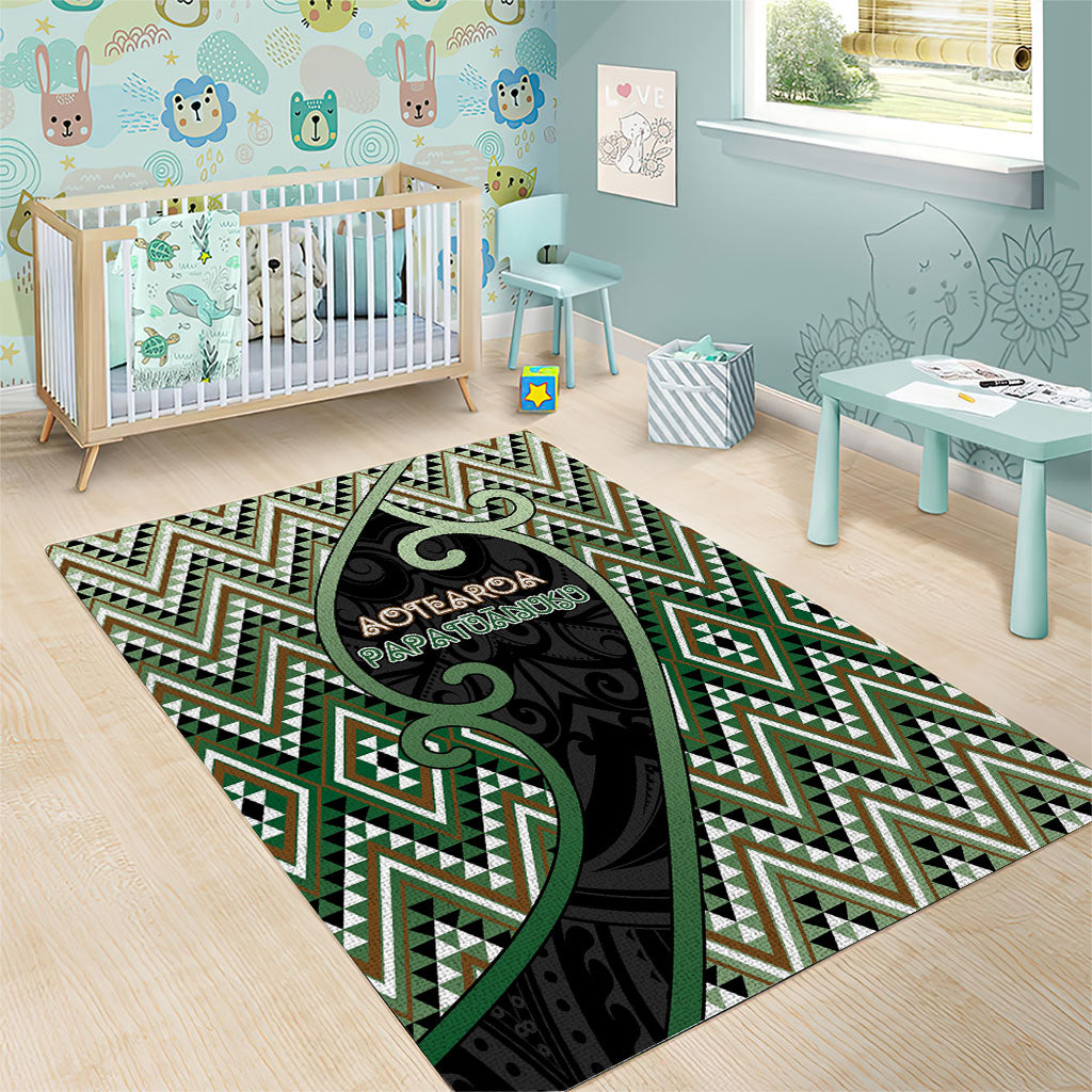 Aotearoa Atua Papatuanuku Area Rug Earth Mother Father Koru Patterns DT05 - Polynesian Pride