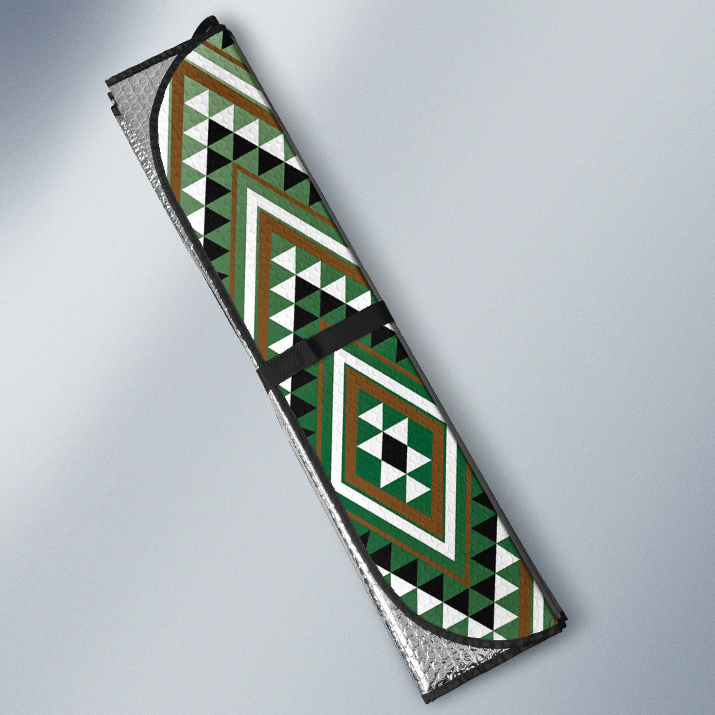 Aotearoa Atua Papatuanuku Auto Sun Shade Earth Mother Father Koru Patterns DT05 - Polynesian Pride