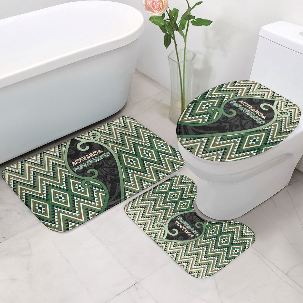 Aotearoa Atua Papatuanuku Bathroom Set Earth Mother Father Koru Patterns DT05 - Polynesian Pride