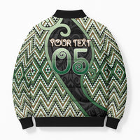 Custom Aotearoa Atua Papatuanuku Bomber Puffer Jacket Earth Mother Father Koru Patterns DT05 - Polynesian Pride
