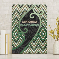 Aotearoa Atua Papatuanuku Canvas Wall Art Earth Mother Father Koru Patterns DT05 Without Frame Green - Polynesian Pride