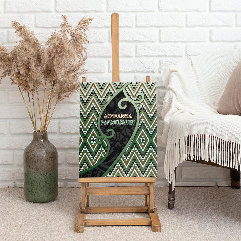 Aotearoa Atua Papatuanuku Canvas Wall Art Earth Mother Father Koru Patterns DT05 - Polynesian Pride