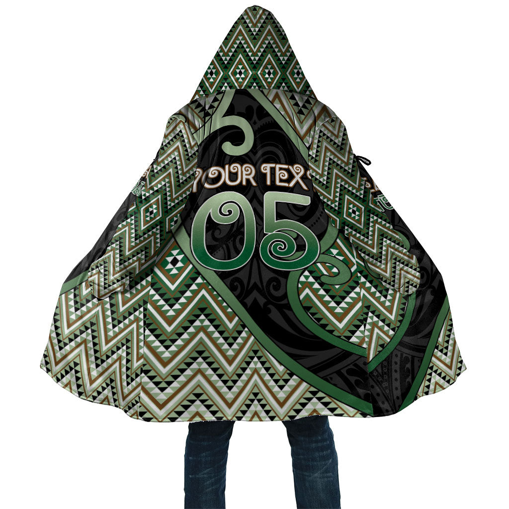 Custom Aotearoa Atua Papatuanuku Cloak Earth Mother Father Koru Patterns DT05 Unisex Green - Polynesian Pride