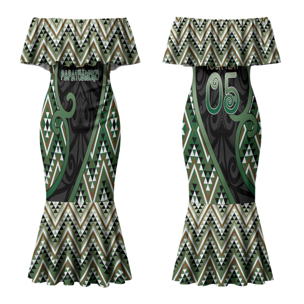 Custom Aotearoa Atua Papatuanuku Couples Matching Mermaid Dress and Hawaiian Shirt Earth Mother Father Koru Patterns DT05 - Polynesian Pride