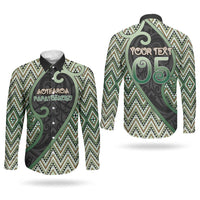 Custom Aotearoa Atua Papatuanuku Couples Matching Short Sleeve Bodycon Dress and Long Sleeve Button Shirt Earth Mother Father Koru Patterns DT05 - Polynesian Pride
