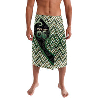 Custom Aotearoa Atua Papatuanuku Lavalava Earth Mother Father Koru Patterns DT05 Green - Polynesian Pride