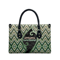 Aotearoa Atua Papatuanuku Leather Bag Earth Mother Father Koru Patterns DT05 - Polynesian Pride