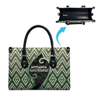Aotearoa Atua Papatuanuku Leather Bag Earth Mother Father Koru Patterns DT05 - Polynesian Pride