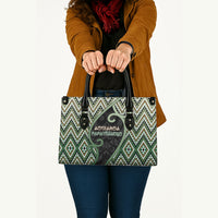 Aotearoa Atua Papatuanuku Leather Bag Earth Mother Father Koru Patterns DT05 - Polynesian Pride