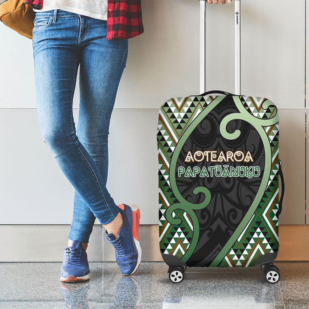 Aotearoa Atua Papatuanuku Luggage Cover Earth Mother Father Koru Patterns DT05 - Polynesian Pride