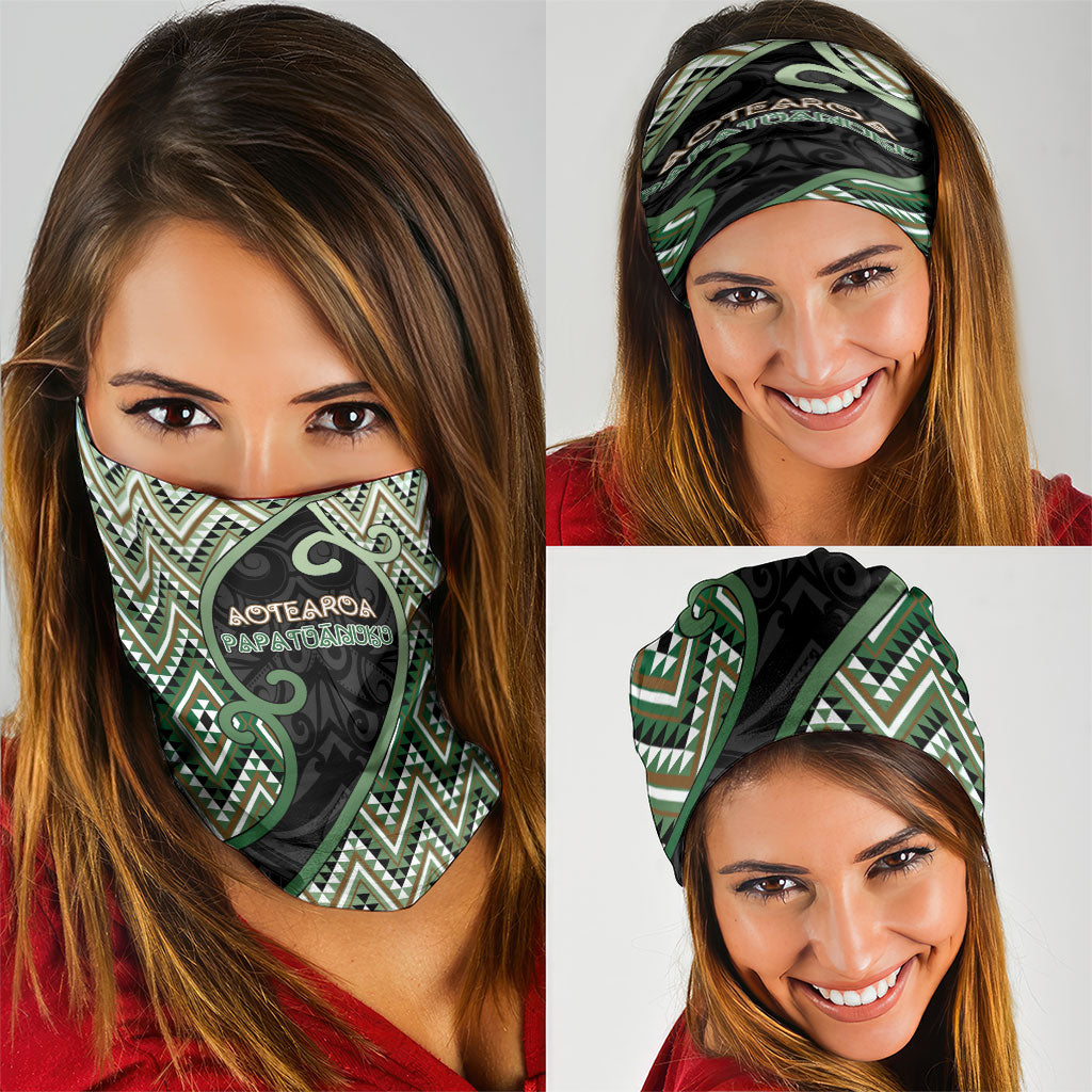 Aotearoa Atua Papatuanuku Neck Gaiter Earth Mother Father Koru Patterns DT05 - Polynesian Pride