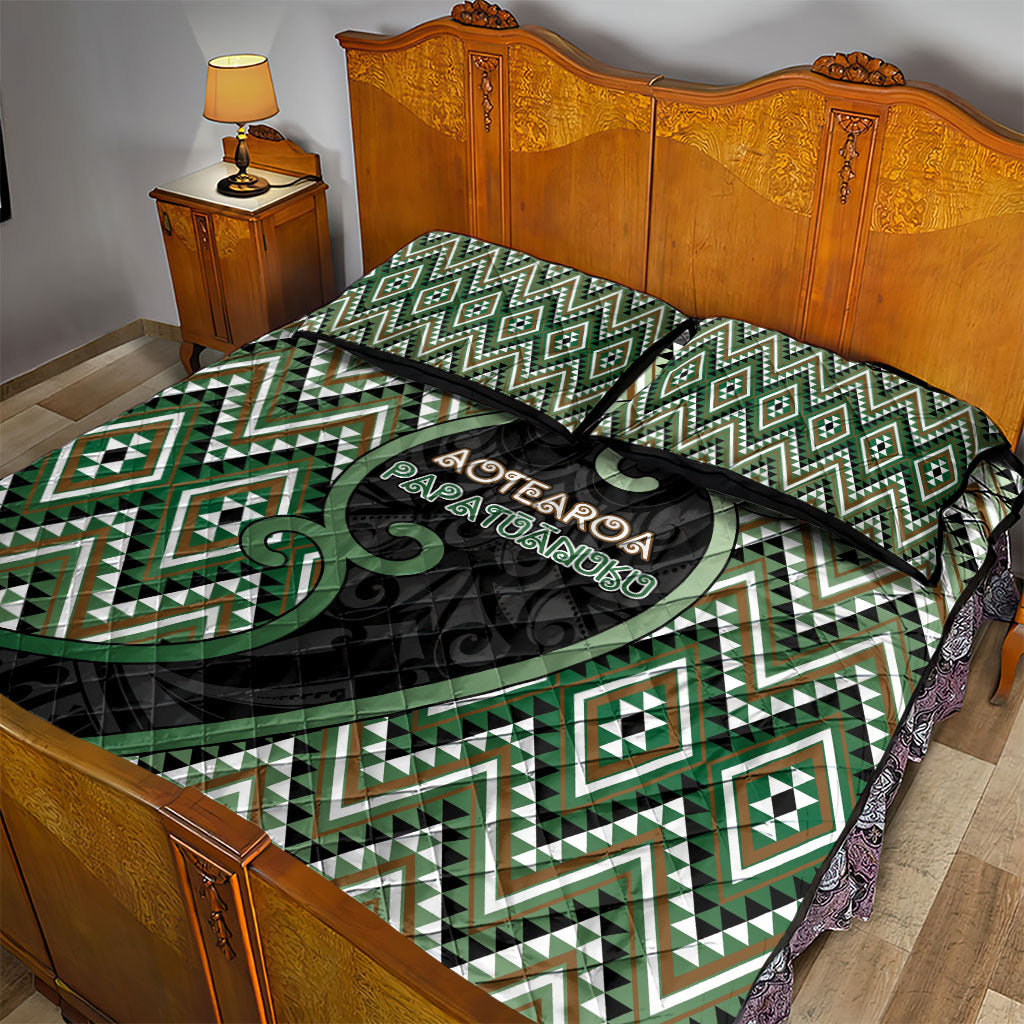 Aotearoa Atua Papatuanuku Quilt Bed Set Earth Mother Father Koru Patterns DT05 - Polynesian Pride