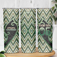 Custom Aotearoa Atua Papatuanuku Skinny Tumbler Earth Mother Father Koru Patterns DT05 - Polynesian Pride