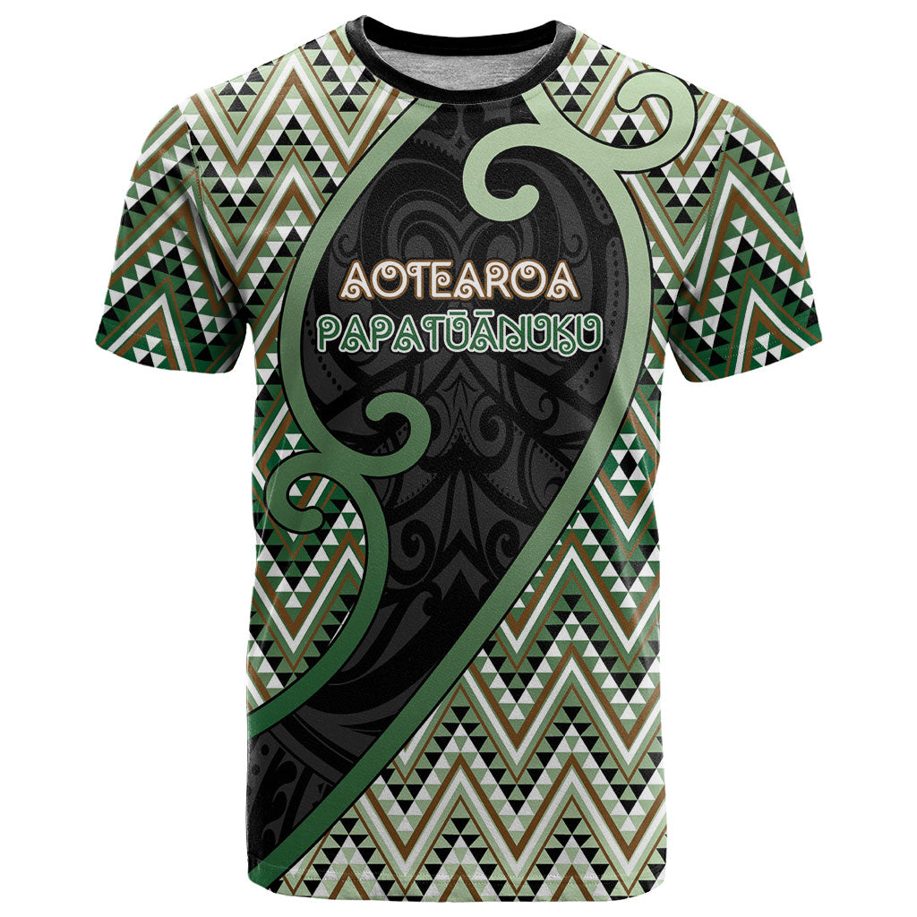 Custom Aotearoa Atua Papatuanuku T Shirt Earth Mother Father Koru Patterns