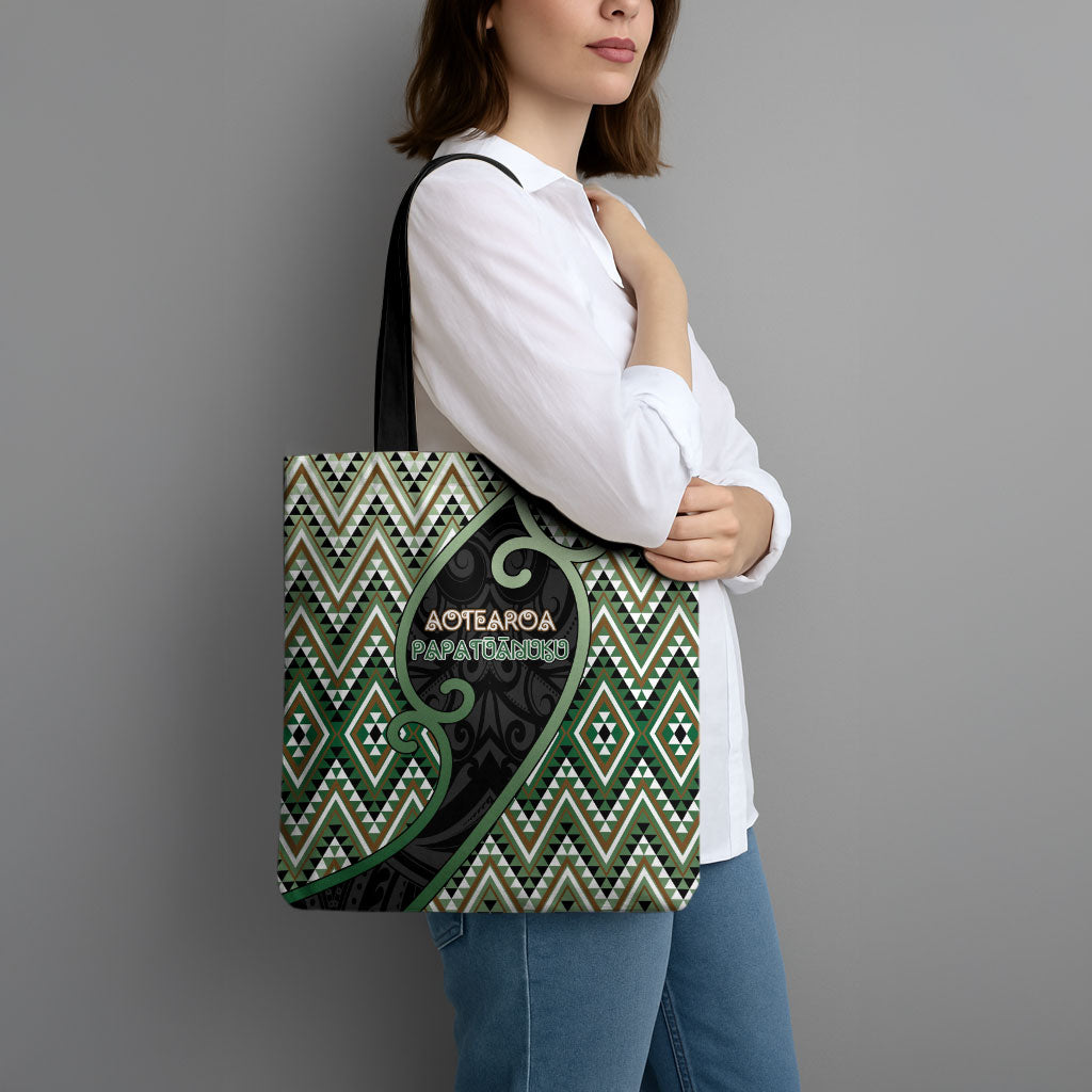 Aotearoa Atua Papatuanuku Tote Bag Earth Mother Father Koru Patterns DT05 - Polynesian Pride