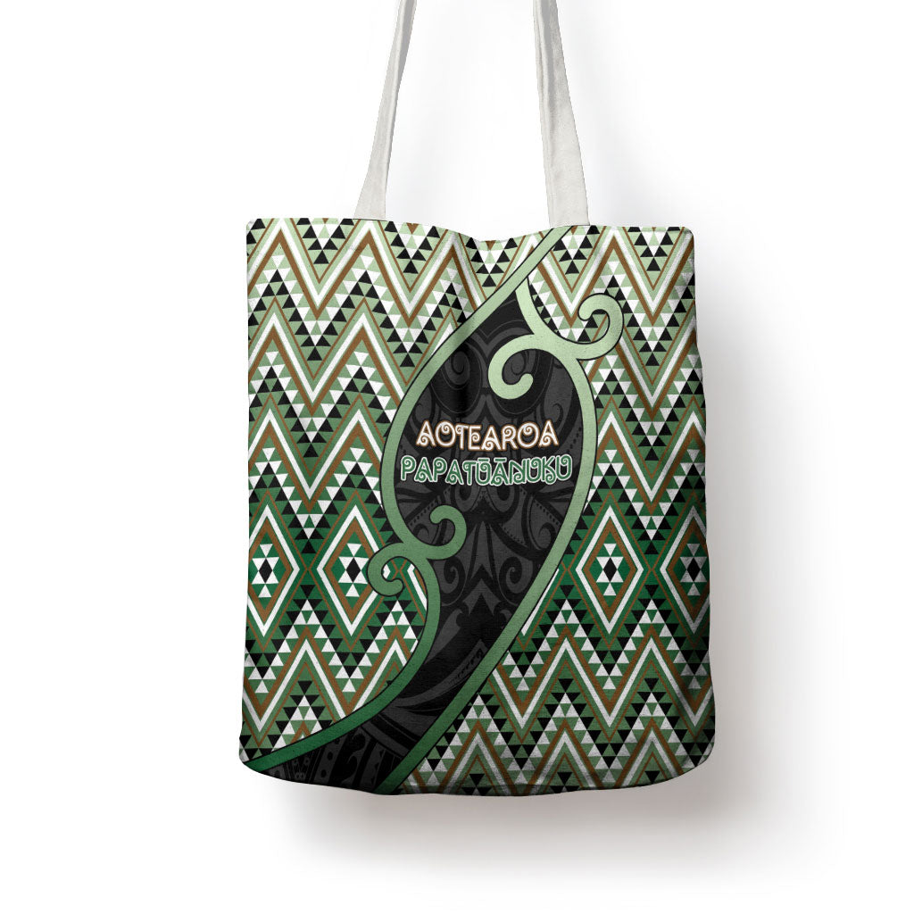 Aotearoa Atua Papatuanuku Tote Bag Earth Mother Father Koru Patterns DT05 - Polynesian Pride