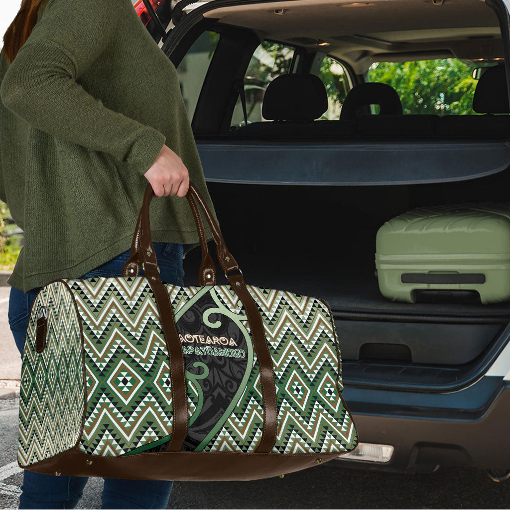 Aotearoa Atua Papatuanuku Travel Bag Earth Mother Father Koru Patterns DT05 - Polynesian Pride