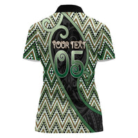 Custom Aotearoa Atua Papatuanuku Women Polo Shirt Earth Mother Father Koru Patterns DT05 - Polynesian Pride