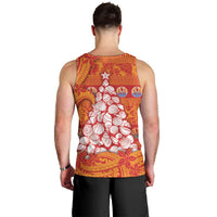 French Polynesia Christmas Men Tank Top Seashell Xmas Tree Tribal Waves DT05 - Polynesian Pride