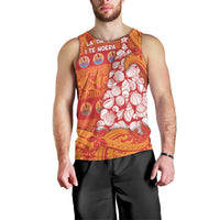 French Polynesia Christmas Men Tank Top Seashell Xmas Tree Tribal Waves DT05 - Polynesian Pride