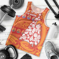 French Polynesia Christmas Men Tank Top Seashell Xmas Tree Tribal Waves DT05 - Polynesian Pride