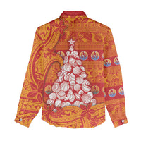 French Polynesia Christmas Women Casual Shirt Seashell Xmas Tree Tribal Waves DT05 - Polynesian Pride