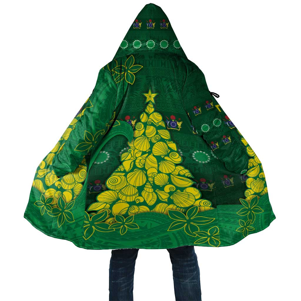 Cook Islands Christmas Cloak Seashell Xmas Tree Tribal Waves - Polynesian Pride