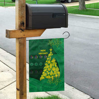 Cook Islands Christmas Garden Flag Seashell Xmas Tree Tribal Waves - Polynesian Pride