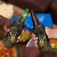 Niue Christmas 4 in 1 Can Cooler Tumbler Niuean Crab Xmas Tribal Waves - Polynesian Pride