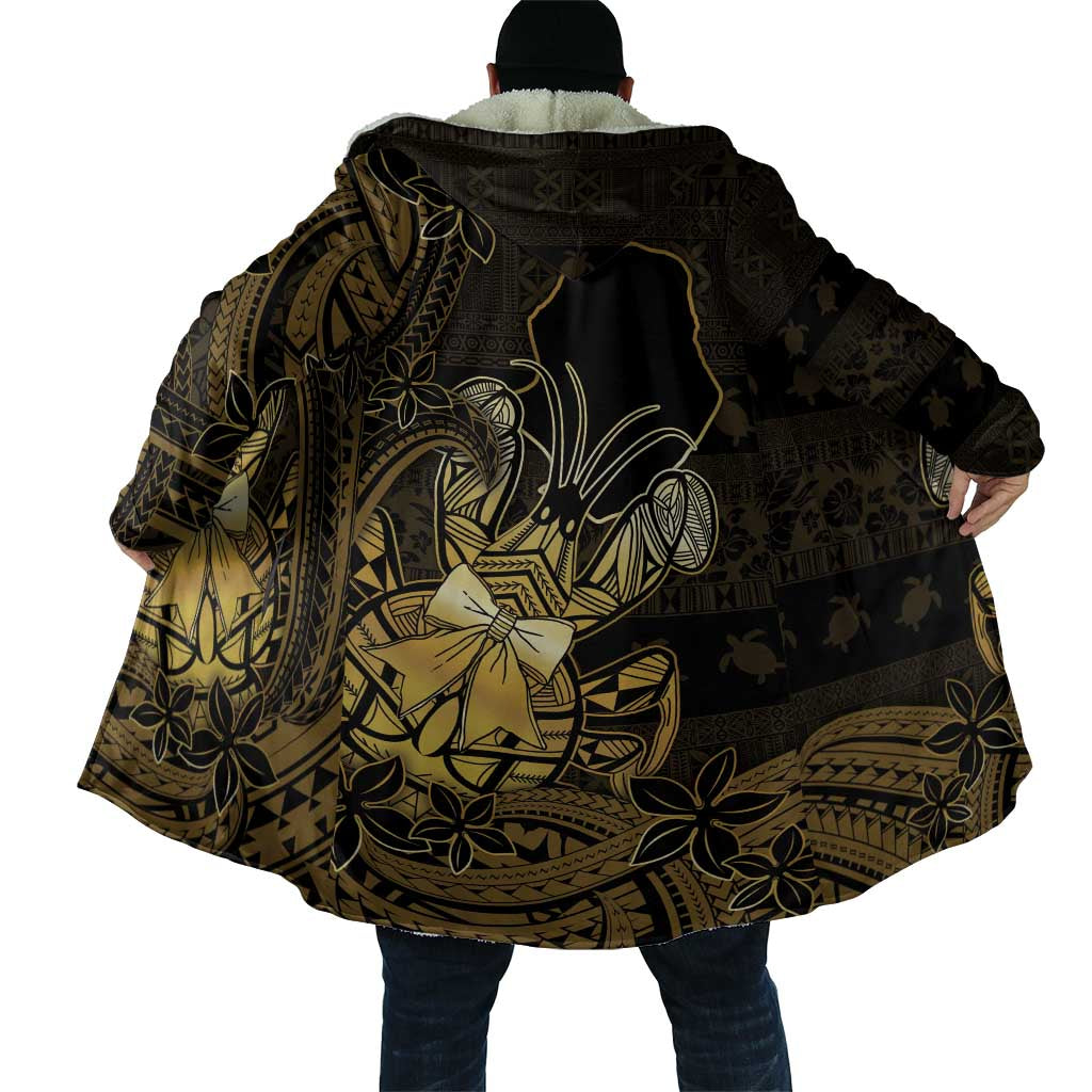 Niue Christmas Cloak Niuean Crab Xmas Tribal Waves - Polynesian Pride