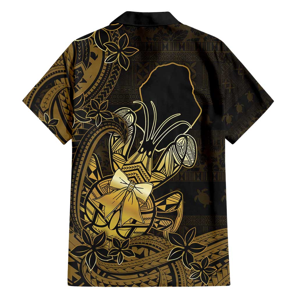 Niue Christmas Family Matching Off Shoulder Short Dress and Hawaiian Shirt Niuean Crab Xmas Tribal Waves - Polynesian Pride