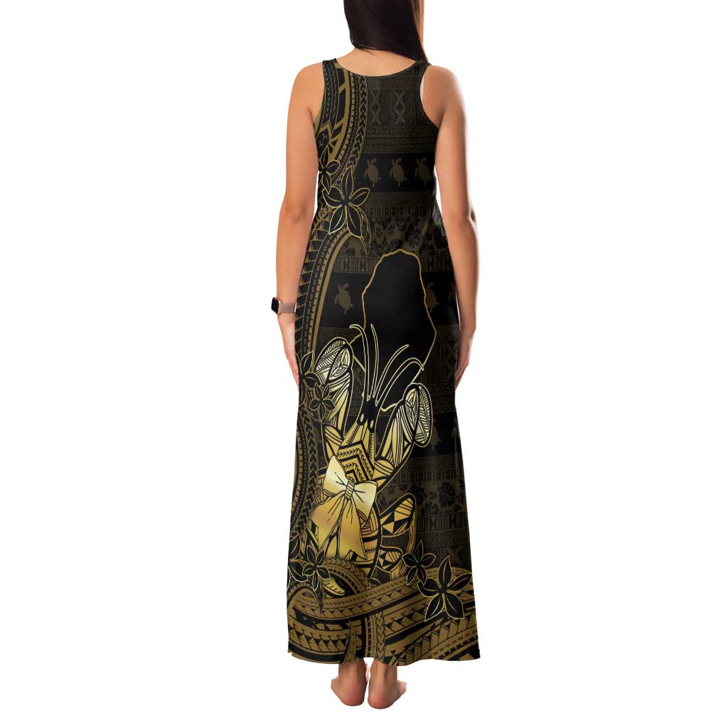 Niue Christmas Family Matching Tank Maxi Dress and Hawaiian Shirt Niuean Crab Xmas Tribal Waves DT05 - Polynesian Pride
