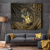 Niue Christmas Tapestry Niuean Crab Xmas Tribal Waves - Polynesian Pride