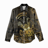 Niue Christmas Women Casual Shirt Niuean Crab Xmas Tribal Waves DT05 - Polynesian Pride