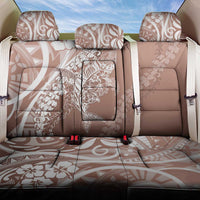 Hawaii Puakenikeni And Maile Lei Back Car Seat Cover Brown Polynesian Shark Tattoo DT05