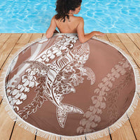 Hawaii Puakenikeni And Maile Lei Beach Blanket Brown Polynesian Shark Tattoo DT05