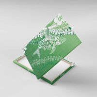 Hawaii Puakenikeni And Maile Lei Canvas Wall Art Green Polynesian Shark Tattoo DT05