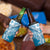 Hawaii Puakenikeni And Maile Lei 4 in 1 Can Cooler Tumbler Blue Polynesian Shark Tattoo DT05
