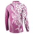 Hawaii Puakenikeni And Maile Lei Button Sweatshirt Pink Polynesian Shark Tattoo DT05