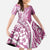 Hawaii Puakenikeni And Maile Lei Family Matching Puletasi and Hawaiian Shirt Pink Polynesian Shark Tattoo DT05